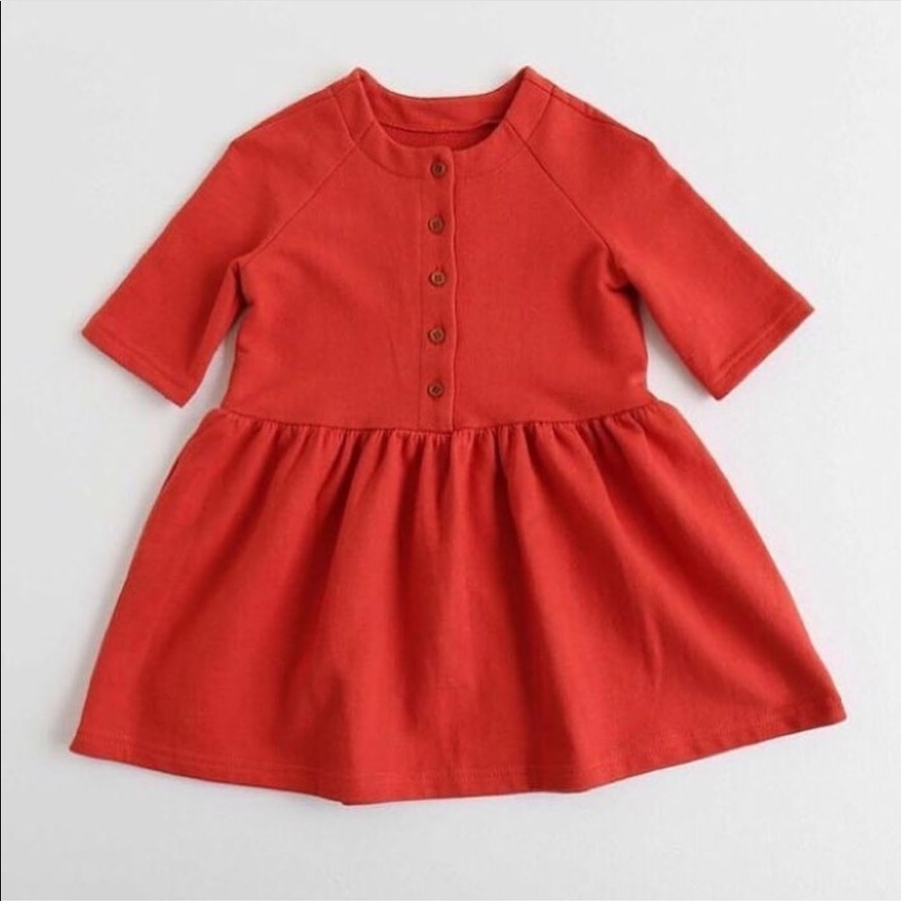 ShopArq Raglan Dress Red 3T